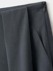 Mango Grey Pleated Straight Leg Trousers - Image 6 of 7