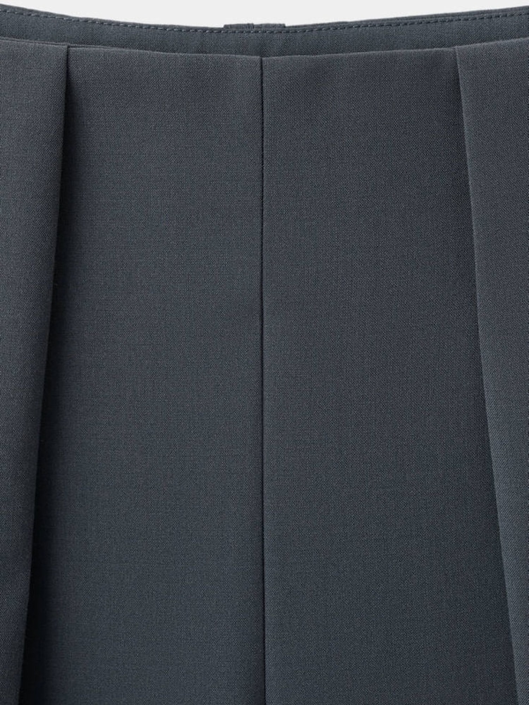 Mango Grey Pleated Straight Leg Trousers - Image 7 of 7