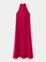 Mango Pink High Neck Midi Dress - Image 5 of 7