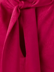 Mango Pink High Neck Midi Dress - Image 6 of 7