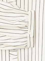 Mango Cream Stripe Blouse With Frill Trim - Image 7 of 7