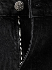 Mango Black High Waisted Cropped Wide Leg Jeans - Image 6 of 7
