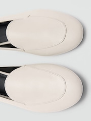 Mango White Bovine Leather Loafers - Image 5 of 5