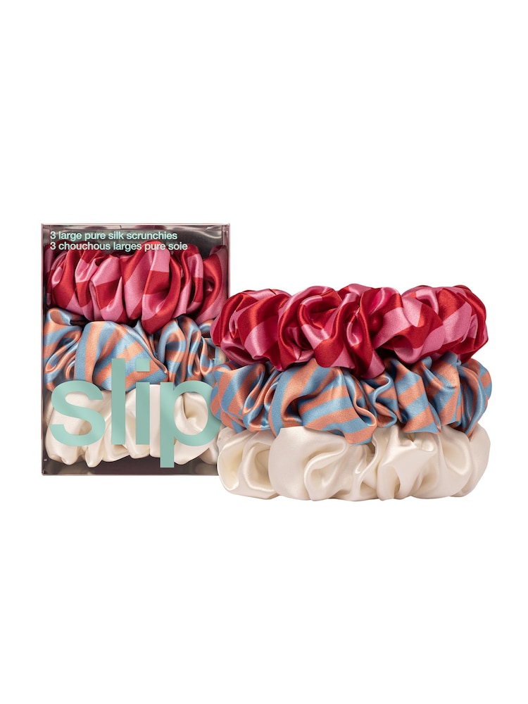Slip Mid Summer Pure Silk Large Scrunchies - Image 1 of 6 Slip Mid Summer Pure Silk Large Scrunchies - Image 1 of 6