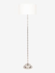Pacific Silver Almas Silver Floor Lamp with White Shade - Image 2 of 2