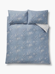 Laura Ashley Dark Seaspray Blue Pussy Willow 100% Cotton Duvet Cover and Pillowcase Set - Image 3 of 3