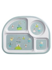 Sophie Allport Blue Princess Fairies Melamine Divider Plate - Image 1 of 1