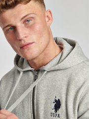 U.S. Polo Assn. Vintage Grey Heather Player 3 Hoodie - Image 3 of 6