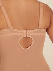 Caramel Nude Firm Tummy Control Cupped Lace Slip - Image 5 of 6
