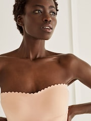 Caramel Nude Firm Tummy Control Lace Wear Your Own Bra Slip - Image 9 of 11