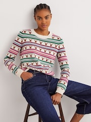 Boden Green Christmas Jumper - Image 2 of 5