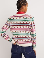 Boden Green Christmas Jumper - Image 3 of 5