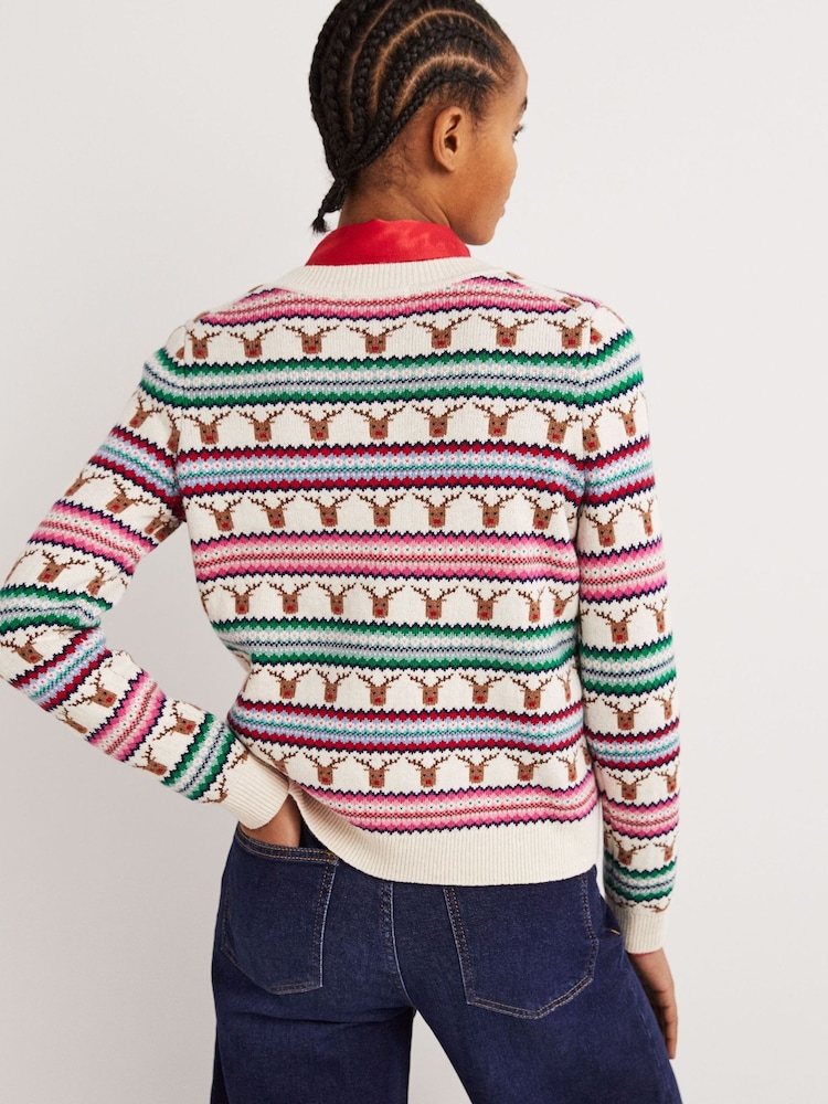 Buy Boden Green Christmas Jumper from the Next UK online shop