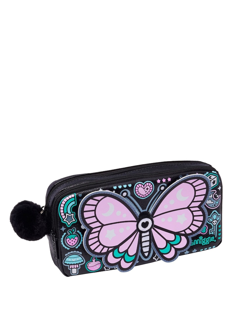 黑色混合 - Smiggle Aspire Character Pocket Pencil Case - 2的图像1｝
