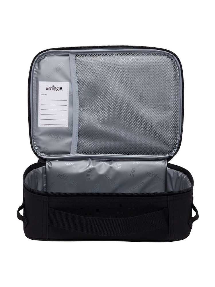 Smiggle Black Aspire Oblong Attach ID Lunchbox - Image 2 of 2