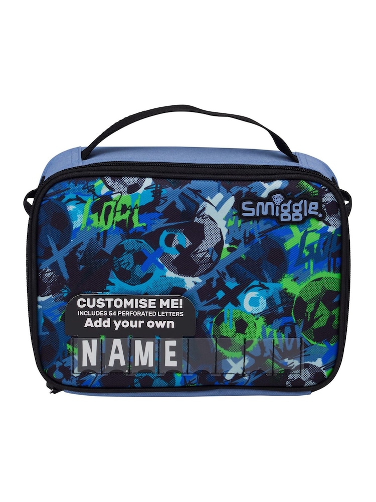 Smiggle Blue Aspire Oblong Attach ID Lunchbox - Image 1 of 2