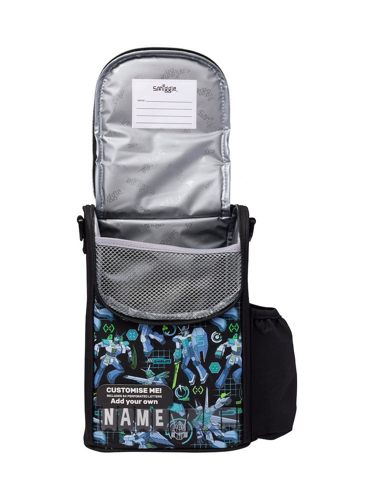 Smiggle Black Weekend Junior ID Lunchbox With Strap - Image 2 of 3 Smiggle Black Weekend Junior ID Lunchbox With Strap - Image 2 of 3