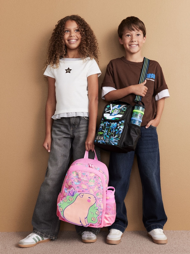 Smiggle Black Weekend Junior ID Lunchbox With Strap - Image 3 of 3 Smiggle Black Weekend Junior ID Lunchbox With Strap - Image 3 of 3