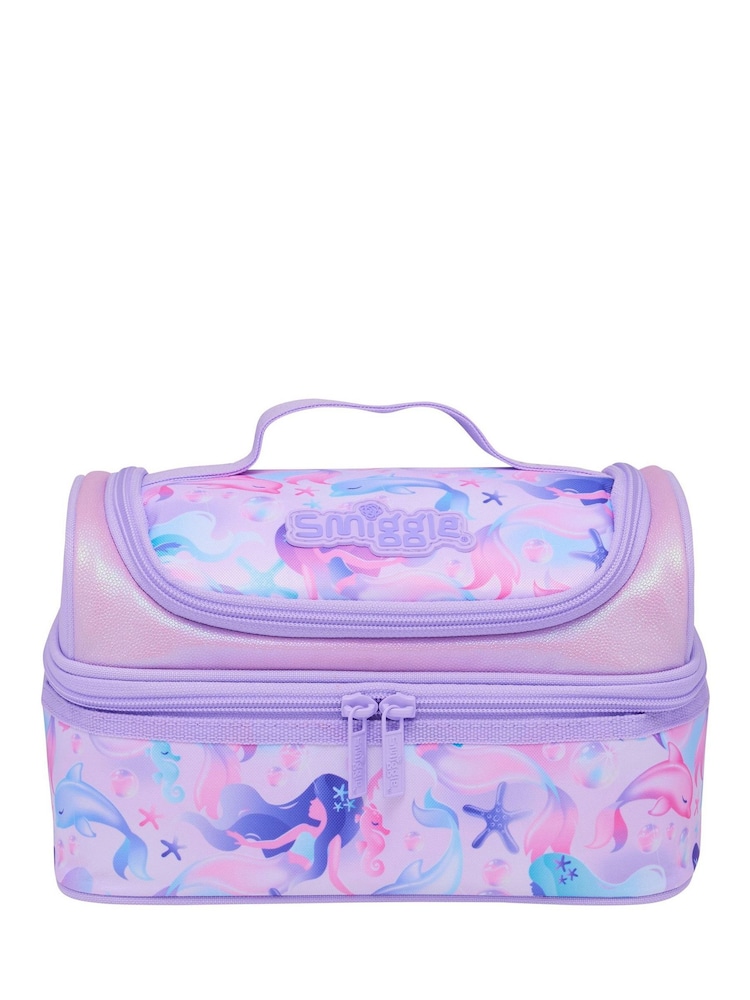 Smiggle Purple Aspire Double Decker Lunch Box - Image 2 of 3 Smiggle Purple Aspire Double Decker Lunch Box - Image 2 of 3