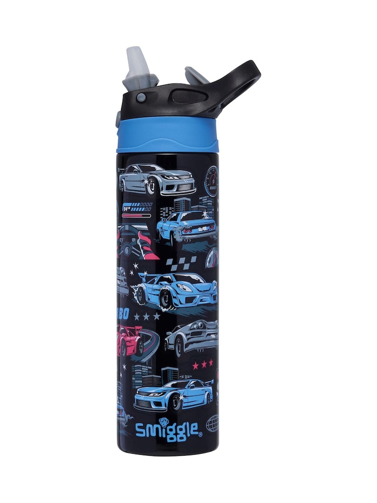 Smiggle Black Aspire Insulated Stainless Steel Flip Drink Bottle 520Ml - Image 1 of 2 Smiggle Black Aspire Insulated Stainless Steel Flip Drink Bottle 520Ml - Image 1 of 2