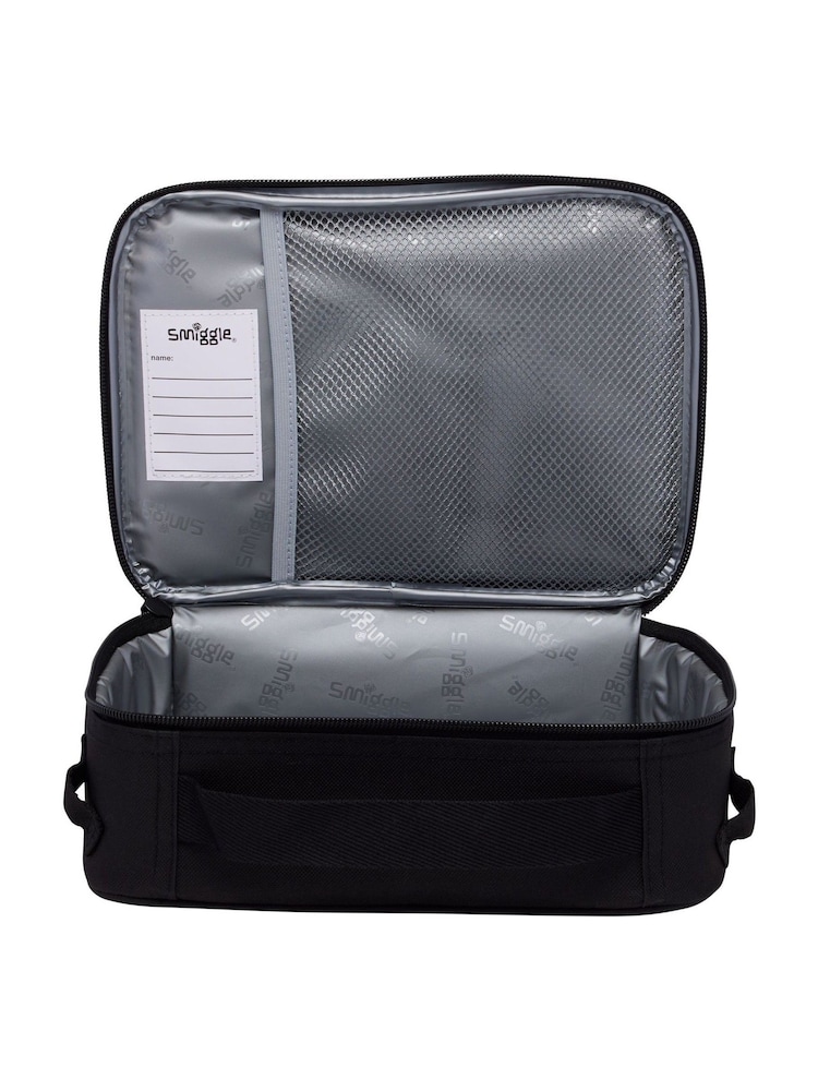 Smiggle Black Mix Aspire Oblong Attach ID Lunchbox - Image 2 of 2