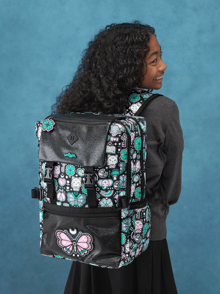 Black Mix - Smiggle Aspire Foldover Attach Backpack - Larawan 1 ng 5 Black Mix - Smiggle Aspire Foldover Attach Backpack - Larawan 1 ng 5
