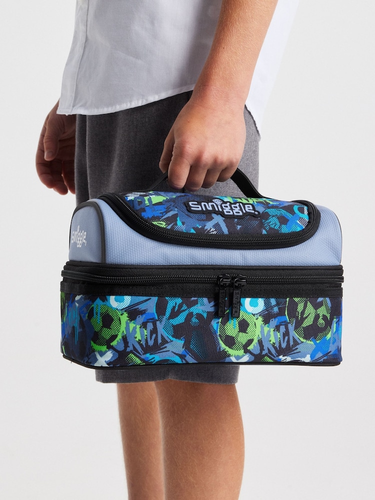 蓝色 - Smiggle Aspire Double Decker Lunch Box - 4的图像1｝