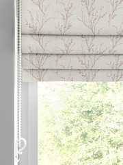 Laura Ashley Blush Pink Pussy Willow Embroidered Made To Measure Roman Blind - Image 2 of 6