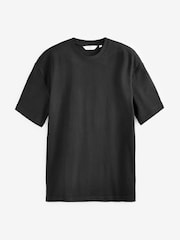 Black Relaxed Fit Heavyweight T-Shirt - Image 4 of 4