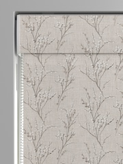 Laura Ashley Grey Pussy Willow Embroidered Made To Measure Roman Blind - Image 3 of 6