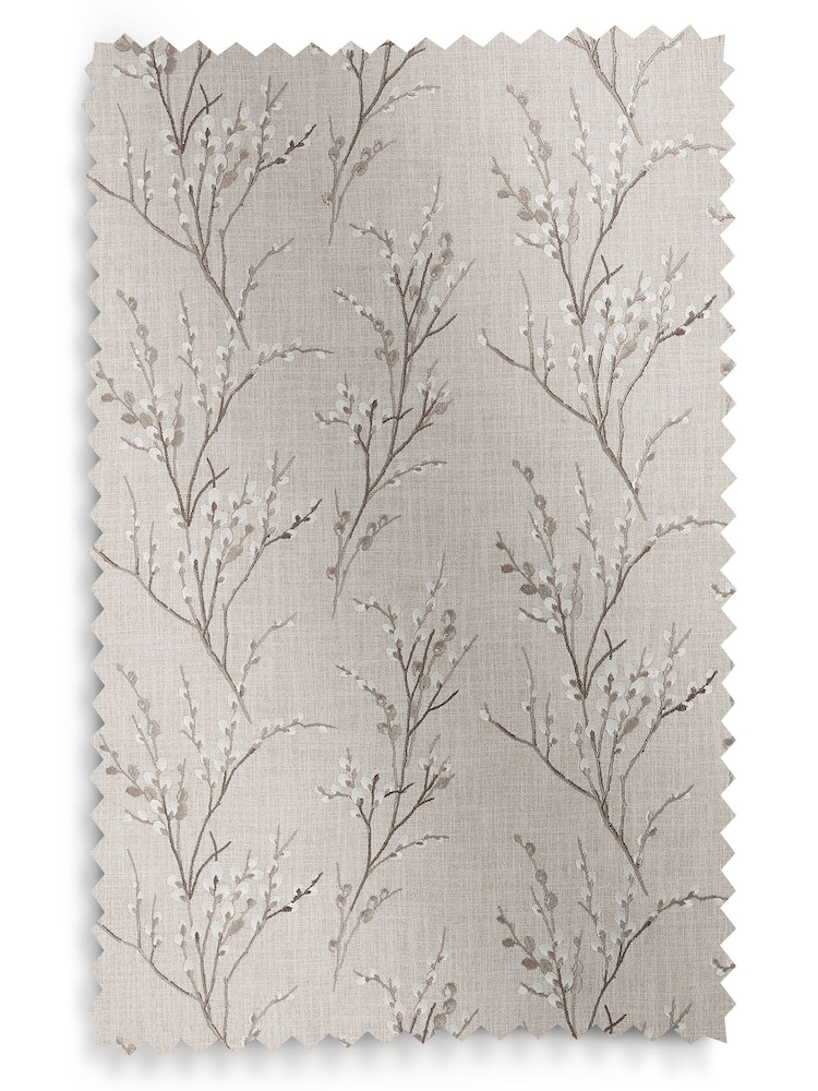 Laura Ashley Grey Pussy Willow Embroidered Made To Measure Roman Blind - Image 6 of 6