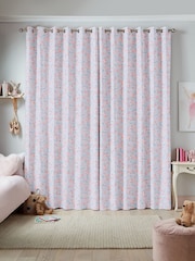 Laura Ashley Grey Blossom Made To Measure 100% Cotton Curtains - Image 1 of 9