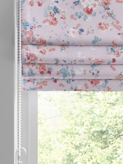 Laura Ashley Grey Blossom Made To Measure 100% Cotton Roman Blinds - Image 2 of 6