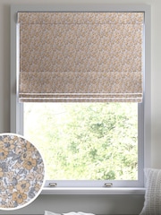 Laura Ashley Ochre Yellow Libby Made To Measure 100% Cotton Roman Blinds - Image 1 of 6