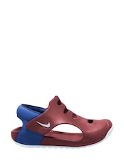 Nike Junior Pink Rust Sunray Protect Sandals - Image 1 of 3