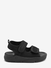 Black Touch Fastening Trekker Sandals - Image 4 of 8