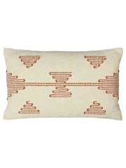 Furn Brick Red Sonny Stitched Polyester Filled 100% Cotton Cushion - Image 1 of 4