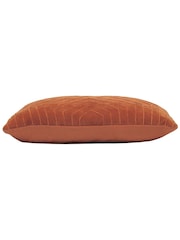 Furn Rust Orange Mahal Geometric Polyester Filled 100% Cotton Cushion - Image 3 of 4