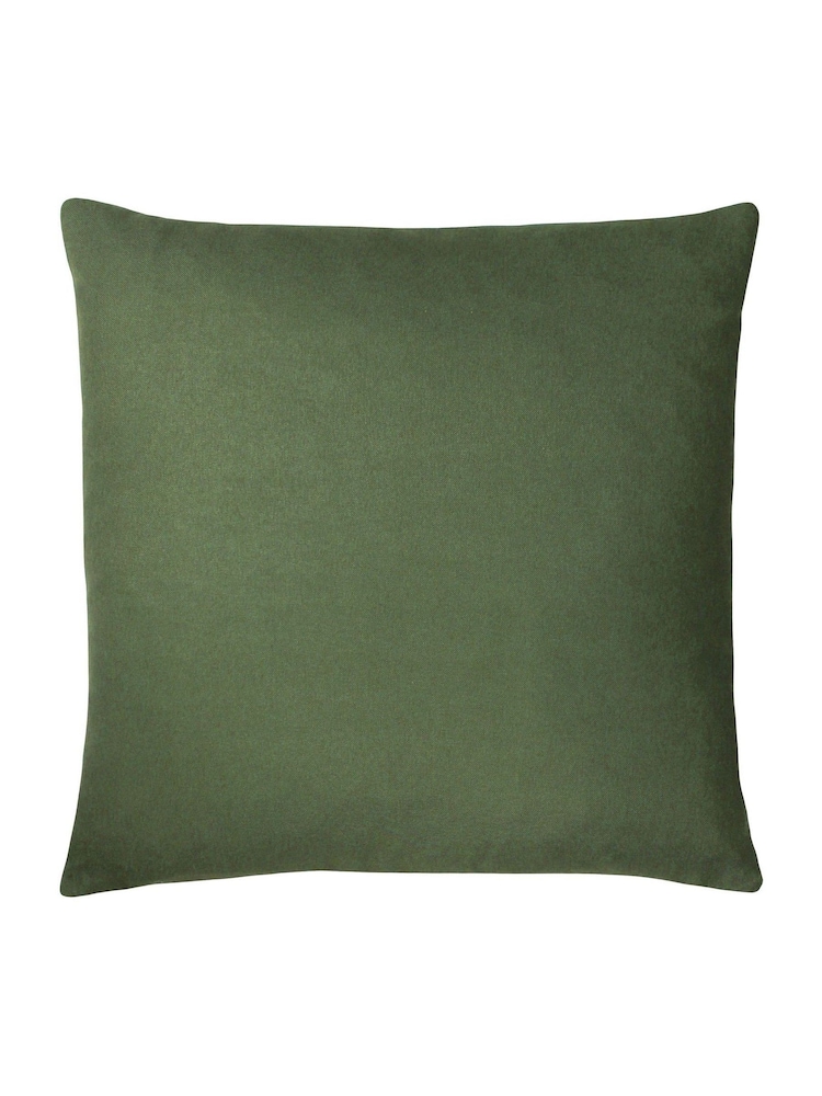 Riva Paoletti Forest Green Laurel Botanical Polyester Filled Cushion - Image 2 of 4
