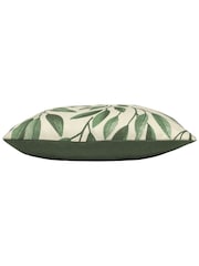 Riva Paoletti Forest Green Laurel Botanical Polyester Filled Cushion - Image 3 of 4