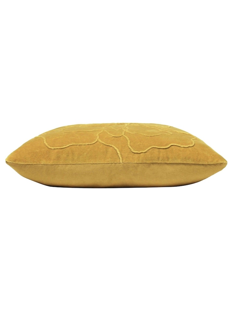 Furn 100% Cotton Angeles Floral Velvet Polyester Filled Cushion - Image 3 of 5