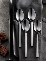 Silver 4 Piece Tea Spoon Hampton Stainless Steel Cutlery Set - Image 1 of 2