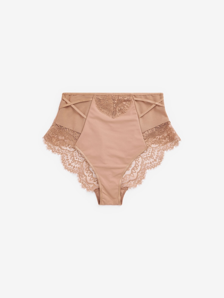 Preto/Nu - Pacote 2 de calcinhas de renda Tummy Control - Imagem 7 de 7