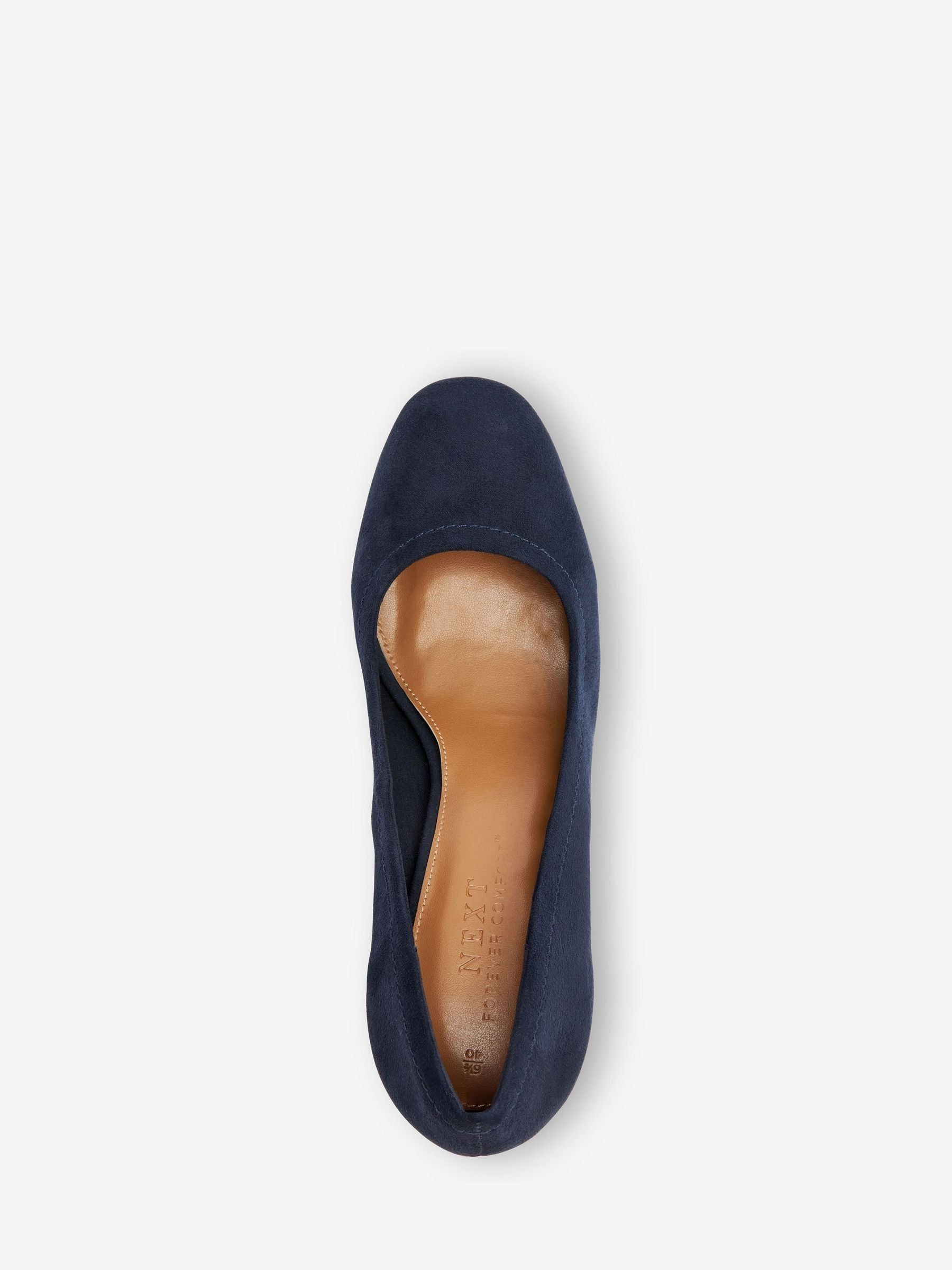 Navy blue wide fit court shoes deals