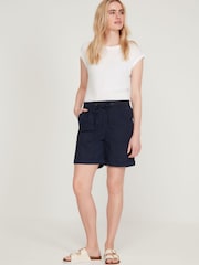 M&Co Blue Linen Shorts - Image 2 of 4