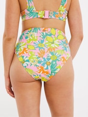 Figleaves Green Retro Miami Classic Briefs - Image 2 of 4