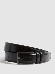 Reiss Black Martin Formal Suit Belt - Image 1 of 6