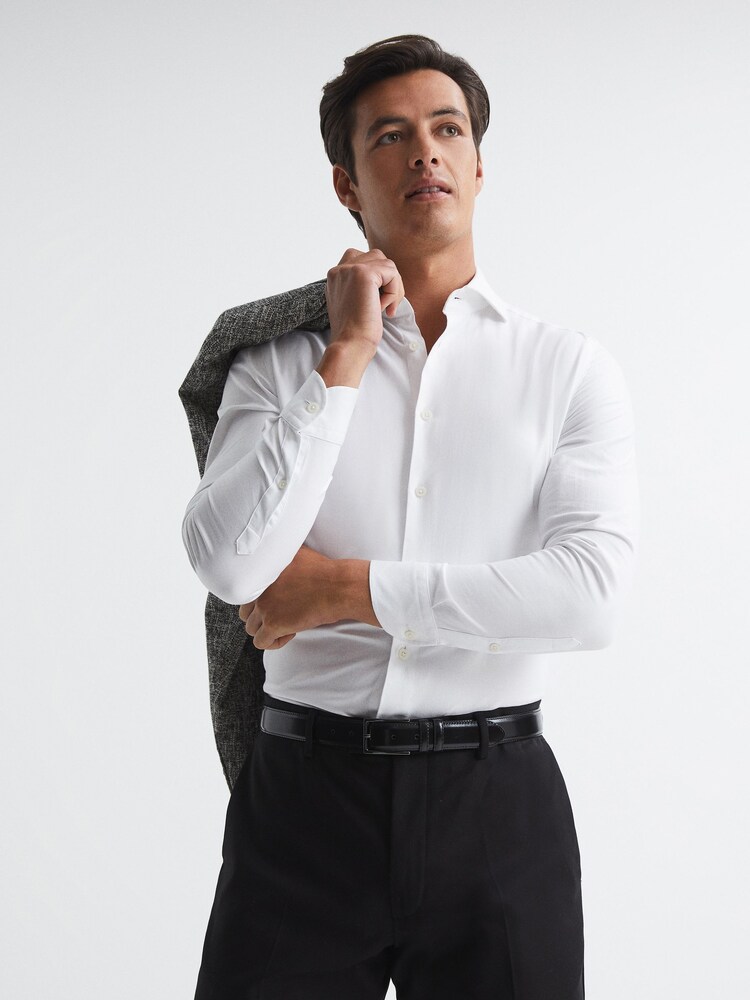 Reiss Black Martin Formal Suit Belt - Image 2 of 6