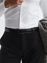 Reiss Black Martin Formal Suit Belt - Image 3 of 6