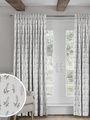 Sanderson Green Bilberry Made To Measure Curtains - Image 1 of 8